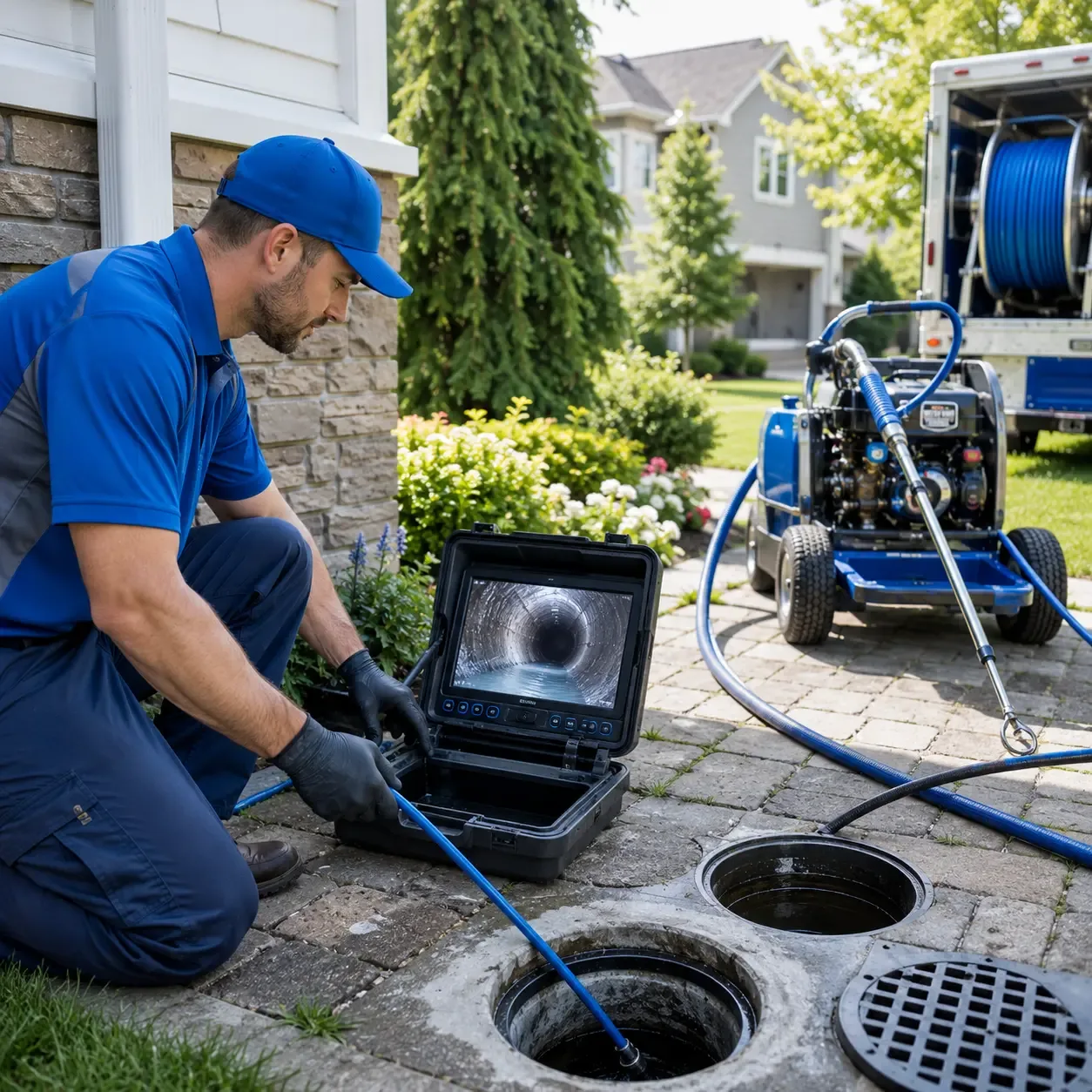 Outdoor drain cleaning professionals serving Welcome, MD
